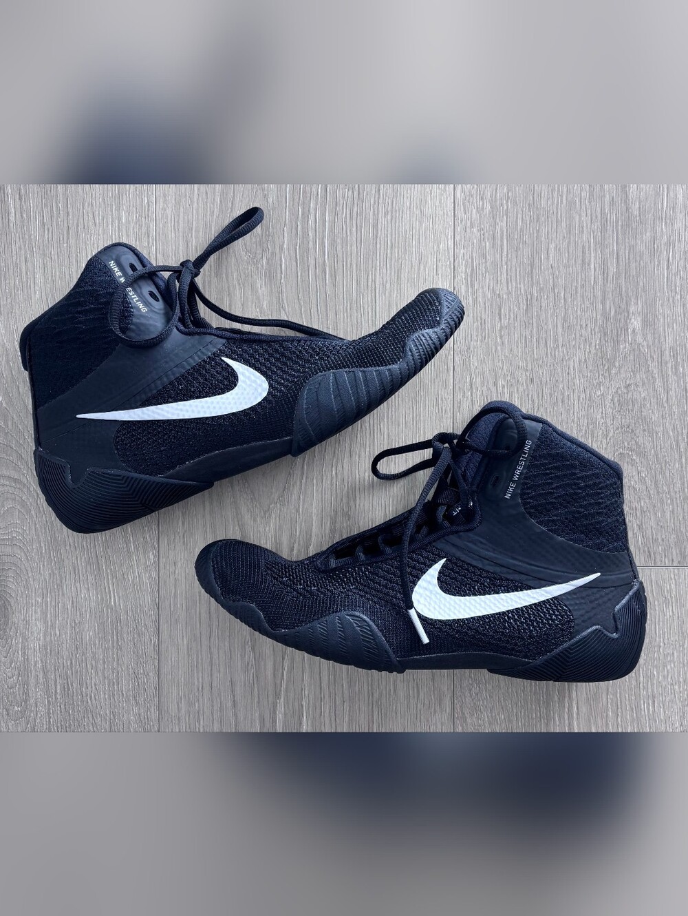 Nike Tawa Wrestling Grappling Shoes Black CI2952-001 Mens Size 8.5 New MSRP $150